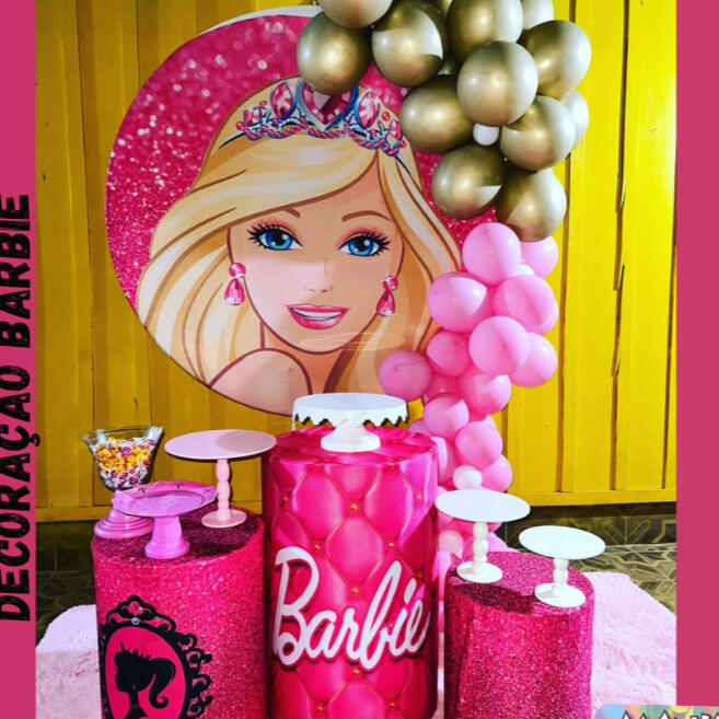 Decoração de festa tema Barbie